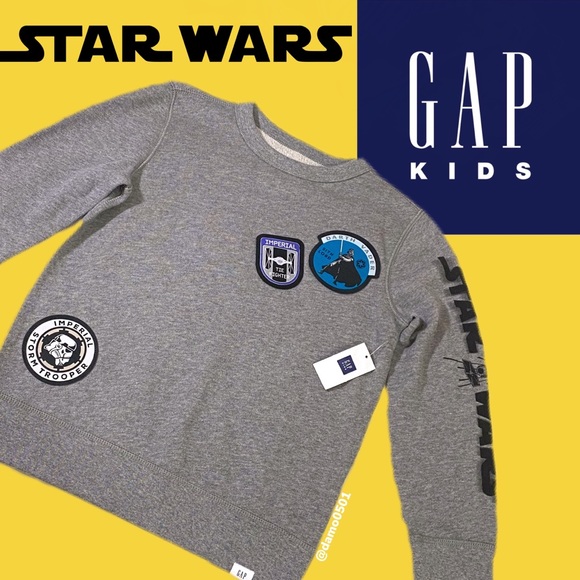 GAP Factory Other - NWT Gap Kids Disney/Star Wars Gray Sweatshirt